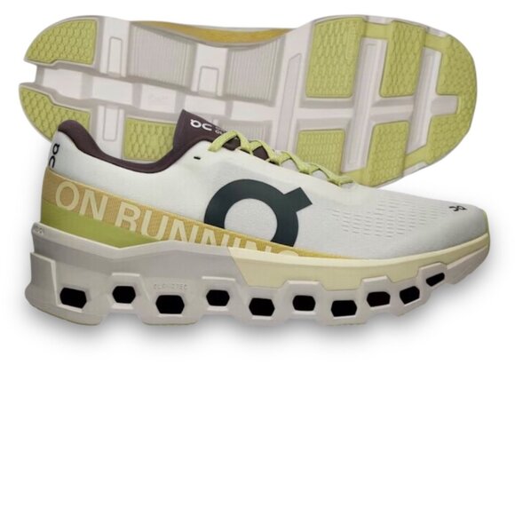 On Cloudmonster 2 Mens Running Shoes Undyed/Zest (NEW) 3ME10122260
